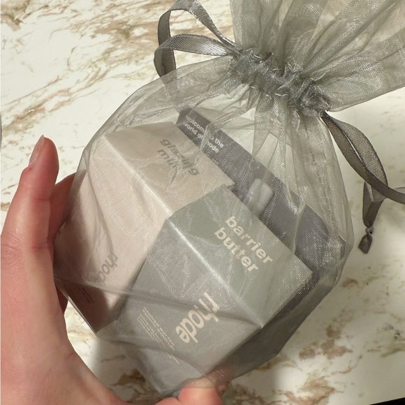 RHODE Skincare Essentials in Silver Bag - Picture 2 of 4